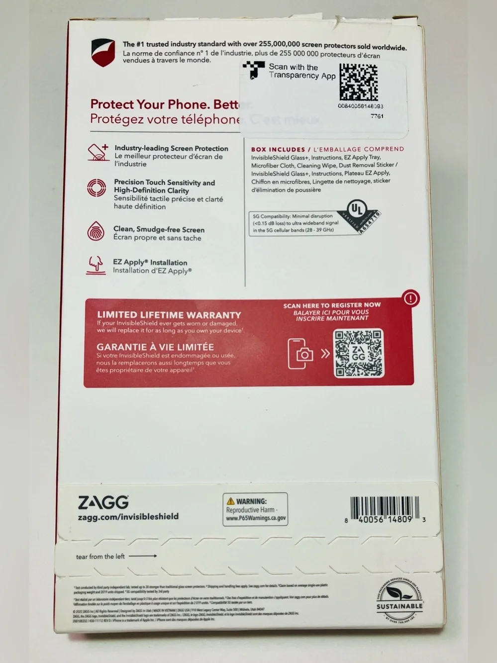 New Zagg Invisible Shield Glass + Screen Protector iPhone 14/13/13Pro